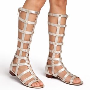 Marc Fisher Gold Gladiator Sandals Size women's 7.5